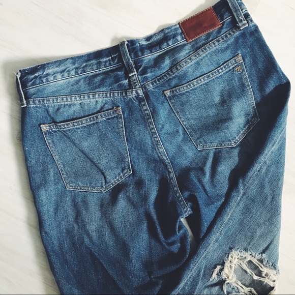SOLD Madewell “Boyjean” Torn Boyfriend Jeans - Picture 8 of 8